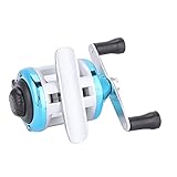 TARSHYRY Fischereirolle, Baitcast Fischerei Rollen Tragbare Wintereis...