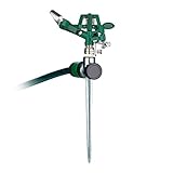 Relaxdays Pulsationssprenger, Gartenbewässerung, 360° Sektorenregner, 12...