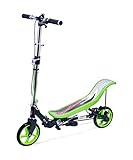 Space Scooter Premium X590, Grün, Tretroller mit Schwungrad, per...