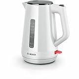 BOSCH Wasserkocher TWK1M121, Kunststoff, Weiß, 2400 W, 1,7 l, 1 Stück