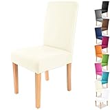 Gräfenstayn® Stretch-Stuhlhusse Charles - runde und eckige Stuhllehnen -...