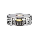 LPACXBYD Teewachserhitzer Teelichtwärmer, Teekannenwärmer, gebürsteter...