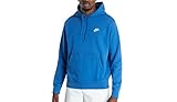 Nike NSW Club Hoodie FT, Kapuzenpullover für Herren, Marineblau, L