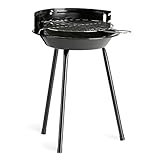 LANDMANN Holzkohle-Rundgrill | Mobiler Holzkohlegrill | Ideal für 2 bis 3...