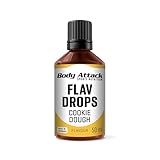 Body Attack Flav Drops®, 50 ml, Cookie Dough, Aromatropfen für...