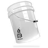 MAGIC BUCKET | Wascheimer für Auto Handwäsche Weiß | 5 US GALLONEN ca....