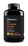 Bio Cordyceps Kapseln hochdosiert | 180 Stück (650mg), 65000mg Pilz...