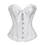 Damen Vollbruste Corsage Korsett Top, Bustier Dessous, Taille Push Up...