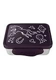 ergobag Edelstahl Brotdosen Set mit Trennfach und Snack-Box, BPA-frei,...