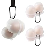 3 Stück Eierbehälter für 2 Eier, Eierbox Tragbare Eier Aufbewahrung...