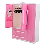 TOYANDONA Puppenschrank Mit Kleiderbügel Ideal Für Die Aufbewahrung Von...
