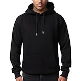 Smith & Solo Herren Kapuzenpullover – Sweatshirt Pullover Rundhals –...