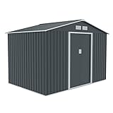 HATTORO S200 XXL Metall Gerätehaus 277x191x192cm Geräteschuppen Garten...