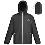 flintronic Regenjacke Herren, Herren Regenjacke Wasserdichter,...