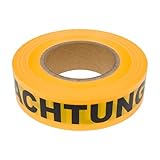 PROlac Beschriftungen Trassenwarnband 75m Länge x 40mm Breite - Achtung...