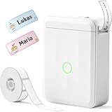 NIIMBOT Etikettendrucker, Bluetooth D110 Upgrade Selbstklebendes...