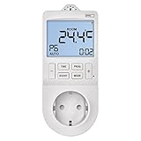 EMOS 2in1 Steckdosenthermostat und Zeitschaltuhr, digitaler...