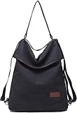 Travistar Damen Canvas Schultertasche Rucksack Groß Handtasche Vintage...