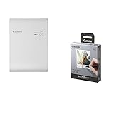 Canon SELPHY Square QX10, weiß inkl XS-20L Original Farbband/Papierset, 20...