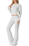 IWOLLENCE Hausanzug Damen Jogginganzug Set Lounge Set 2 Teiler Sportanzug...