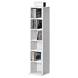 [en.casa] Bücherregal Tynset 90 x 20 x 20 cm CD Regal Standregal Regal...