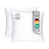 Komfortec Kopfkissen 80x80 cm 2er Set, Oeko-TEX Zertifiziert Kissen mit...