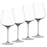 Nachtmann 4-teiliges Bordeauxglas-Set, Kristallglas, 680 ml, ViNova,...