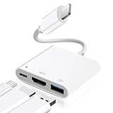[Apple MFi-Zertifiziert] Light-ning Digital AV Adapter Hub for iPhone iPad,...