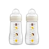 MAM Easy Active Trinkflasche im 2er-Set (270 ml), Baby Trinkflasche...