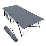 EVER ADVANCED Feldbett Klappbar XXL Campingbett 200KG Belastbar Klappbett...