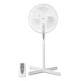 MEDION Standventilator mit Fernbedienung, drei Geschwindigkeitsstufen, 45...