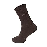 HomeOfSocks Wollsocken Damen Herren Größe 39 Braun aus 100% Yak Wolle...
