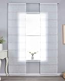 Gardinenbox 2er Set Halbtransparente Schiebegardine mit Paneelwagen HxB...