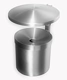 Wandaschenbecher mit Dach Aluminium 145x270 mm Volumen 2,7 ltr Marke...