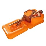 Misomo Sessel Palm Springs Orange | Luftmatratze im Sessel Look| Maße: 160...