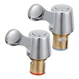 HOMSFOU Ventileinsatz Für Wasserhahn Heiß Und Kaltwassersatz Kompatibel...