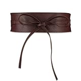 Yurosiay Damen Gürtel 220cm*6.5cm Breite PU-Leder Taillengürtel Damen...