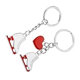 STOBAZA 2 Stück Eis Schlittschuh Schlüsselanhänger aus Metall Robuste...