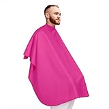 Pinker Umhang für Friseure, Haarschneideumhang in voller Länge, 125 x 145...
