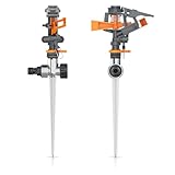 Brandson - Impulsregner 3/4 Zoll - Gartensprinkler Rasensprenger - Kreis-...