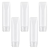 COMNICO Reiseflaschen Set, 5er-Pack Transparent Nachfüllbare Kunststoff...