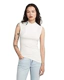 G-Star Raw C.V. Women's 2nd Skin Mock t sl wmn T-Shirt, White, L