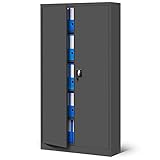 Jan Nowak Metallschrank Jan 185 x 90 x 40 cm - Metall Aktenschrank...
