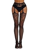 Adove Sexy Strapsstrümpfe Schwarz Für Damen Strapse Mit Strümpfe Und...