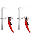 QWORK® Zwinge, Tischzwinge, Hebelzwinge, Schnellspanner mit 160mm...