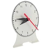 WESIEVYA Schulisches Uhrmodell mit DREI Zeigern Stabiles Lernuhr Schüler...