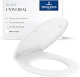 Villeroy & Boch Universal WC-Sitz - Toilettendeckel Weiß glänzend mit...
