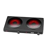 TZS First Austria - Kochplatte Infrarot 2er Glaskeramik-Herdplatte ALLE...