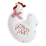 TOYANDONA Keramik dessertteller Hühnerform Mittelgroßer Snackteller aus...