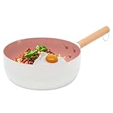 Non -Stick -Bratpfannen - Küchenkochpfanne Mit Holzgriff, Induktionsbasis...